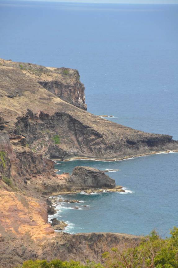 Costa entrecortada de Sint Statius - Caribe